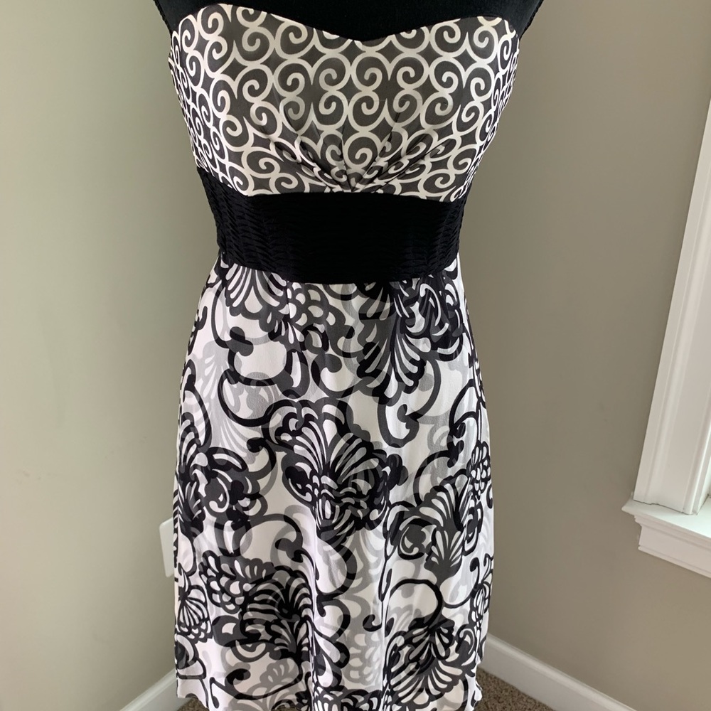 White House Black Market Black + White Dress